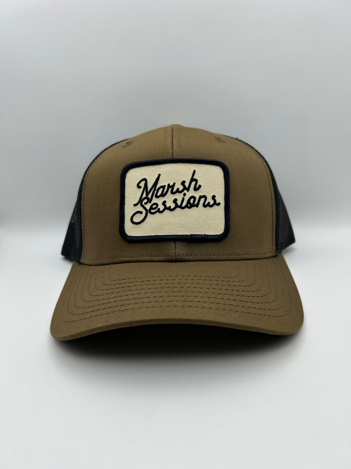 Patch Trucker Hat - Coyote/Black