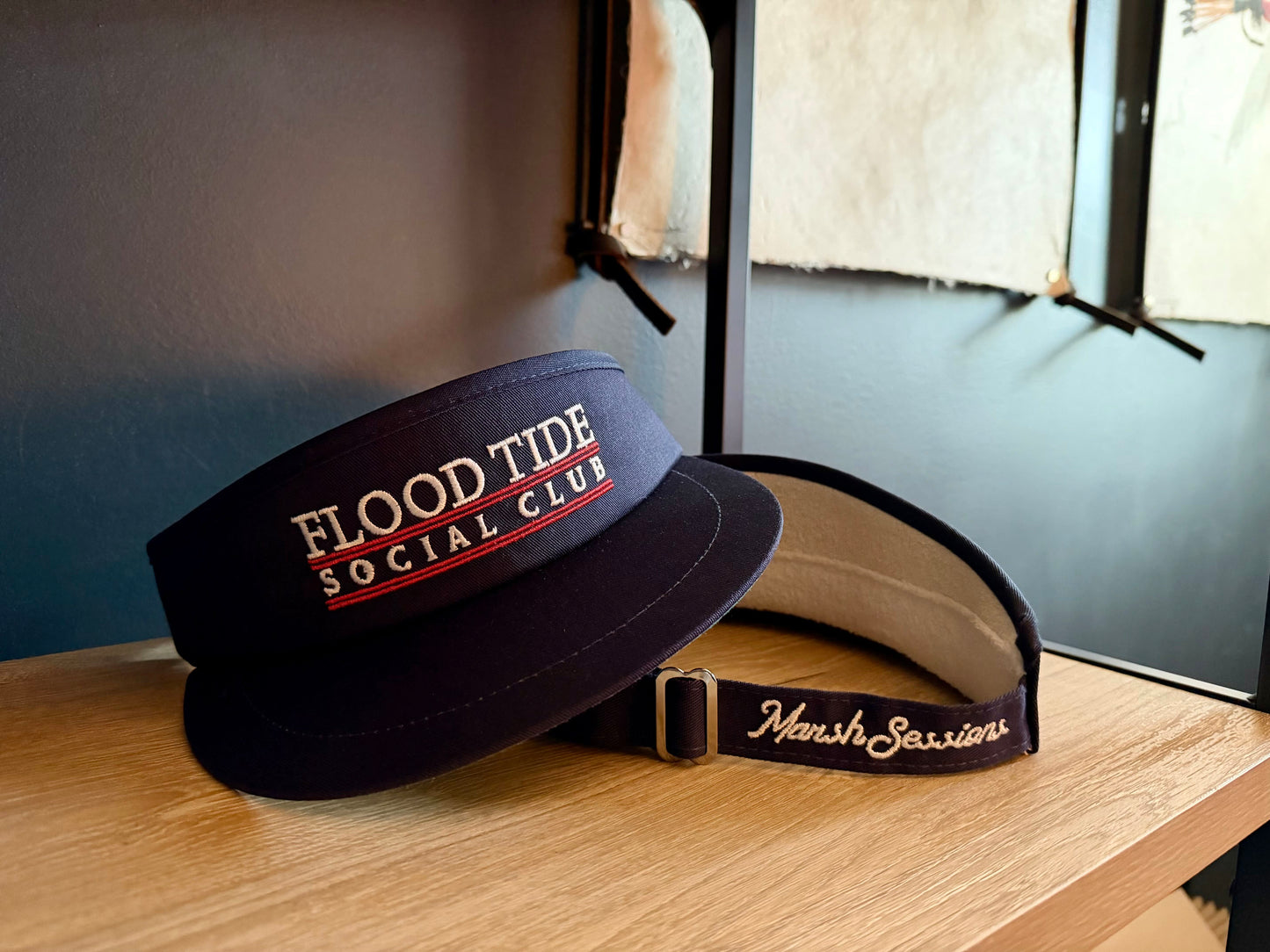 Flood Tide Social Club Tour Visor - Navy