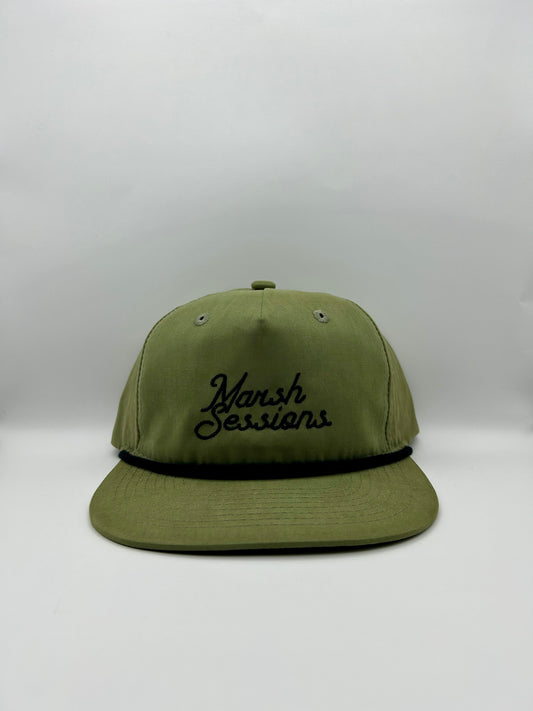 Classic Rope Cap  - Olive and Black