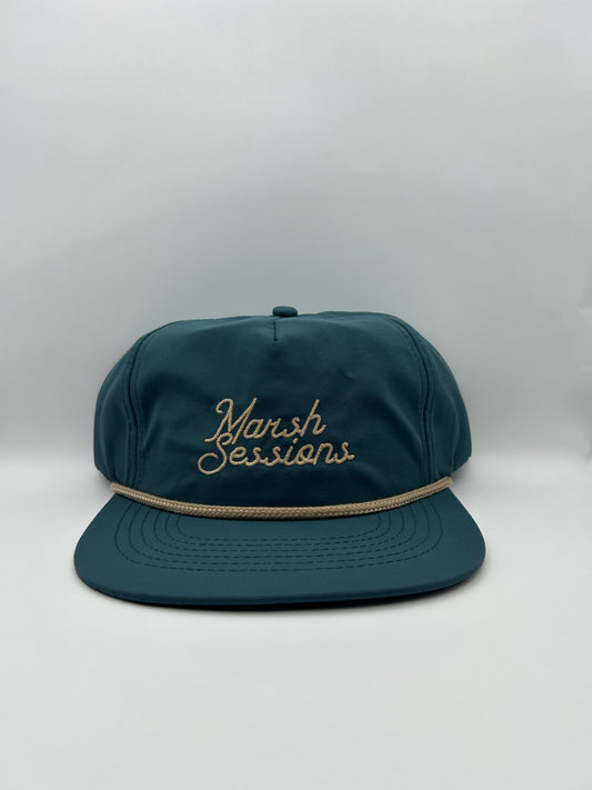 Nylon Rope Hat  - Blue and Grey