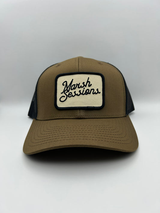 Patch Trucker Hat - Coyote/Black